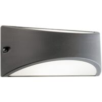 1PZ APPLIQUE LED 'LHASA' 10 W - cm 22 x 10 x 10 grigio