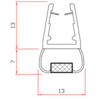 10PZ GUARNIZIONE PER BOX DOCCIA 2 M MOD.411
