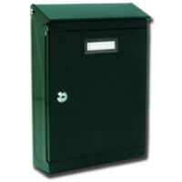 1PZ CASSETTA POSTALE MOD.EVOLUZIONE CON TETTO E SERRATURA A CILINDRO H.320 VERDE