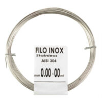 25PZ FILO ACCIAIO INOX DIAMETRO 1 MM LUNGHEZZA 6 MT MATASSINA 40 G