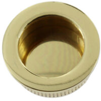 6PZ NICCHIE TONDE X ANTINE SCORREVOLI MM.40 OTTONE LUCIDO