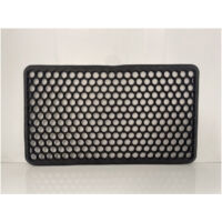 1PZ ZERBINO NIDO DAPE NERO CON BORDO 41X71 CM