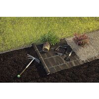 VOUNOT Telo Pacciamatura 1m x 50m 100g/m², Telo Anti Erbacce per Orto, Nero