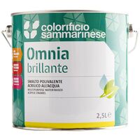 6PZ SMALTO ALL'ACQUA 'OMNIA' Lt. 0,750 Rosso Vivo brillante