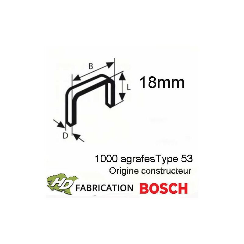 Agrafe à fil fin, type 53 - Bosch Professional