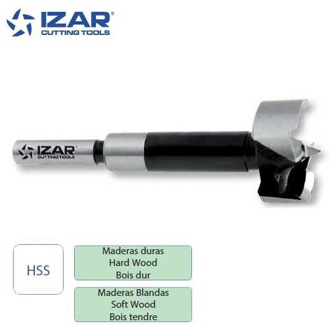 mèche à façonner HSS Forstner bois Izar de 10 à 50 mm  40 mm