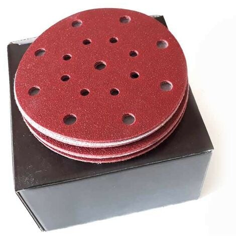 Lot De 50/20/10 Disques Abrasifs Ronds De 12,7 Cm à 8 Trous Pour