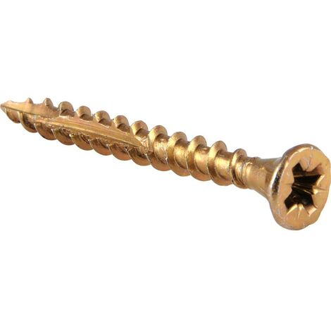 Reisser Cutter Screws 6.0mm x 100mm Yellow Tropicalised Box-100