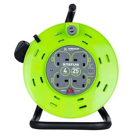 Draper 99294 2 Way Cable Reel With Led Worklight, 10M each