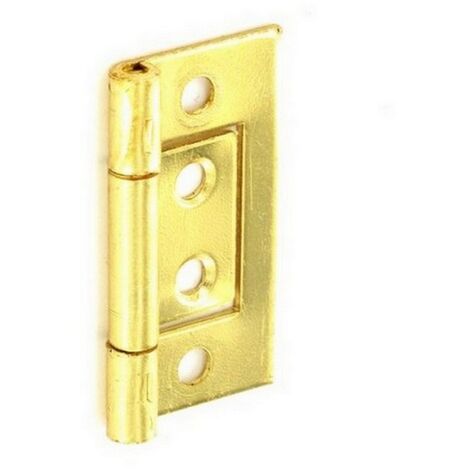 Securit S4401 Flush Hinges Brass Plated 40mm