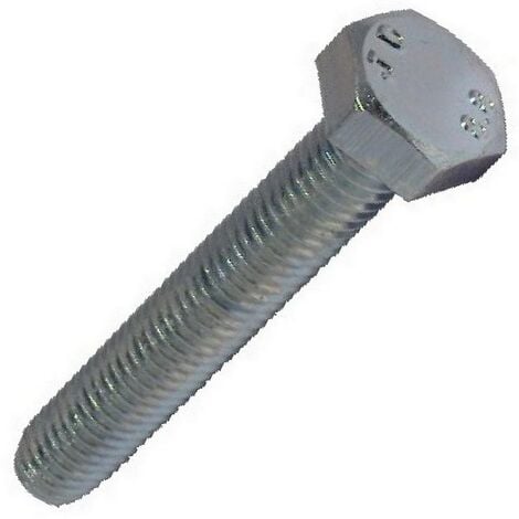 Forge Hex Head Set Screw Bright Zinc Plated M X Per Bag