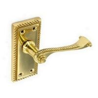 Securit S7101 Georgian Brass Latch Handles 108mm New style