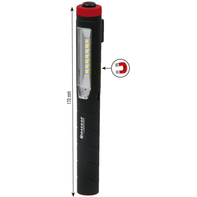 LAMPE TORCHE STYLO PRO 7+1 LEDS - RECHARGEABLE  02310