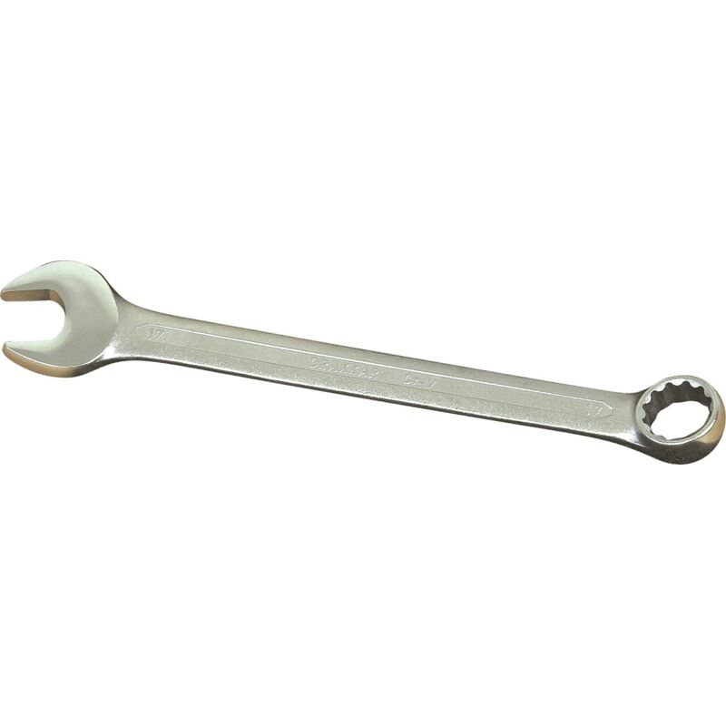 Clé Mixte 22 Mm Avec Étoile - Combinée Fourche/Polygonale - Marque Bolter - Acier Inoxydable Poli - Neuf