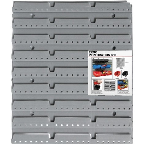 Lot de 10 boites de rangement bacs a bec en noir ERGO-Box taille 4 :  : Bricolage