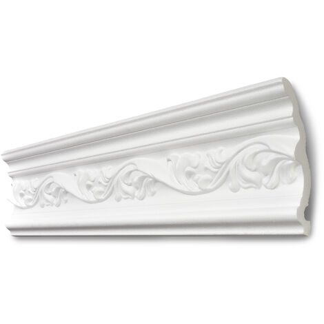 Decosa Zierprofil G34, weiß, 75 x 120 mm, Länge: 2 m - 05 Stück