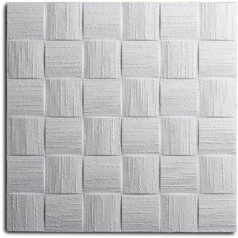 Decosa Deckenplatte AP 106 (Dublin), weiß, 50 x 50 cm - 10 Pack (= 20 qm)