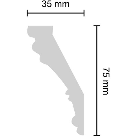 Decosa Zierprofil G6 (Gianna), 35 x 75 mm, 2 m - 01 Stück