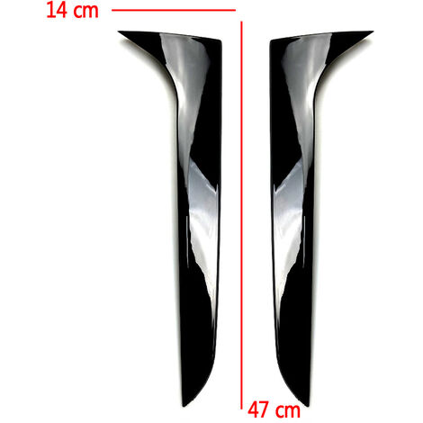 Aileron Fenêtre Arrière Asudaro Pour Golf 7 MK7 2014-2018 - Noir ABS - Pack De 2