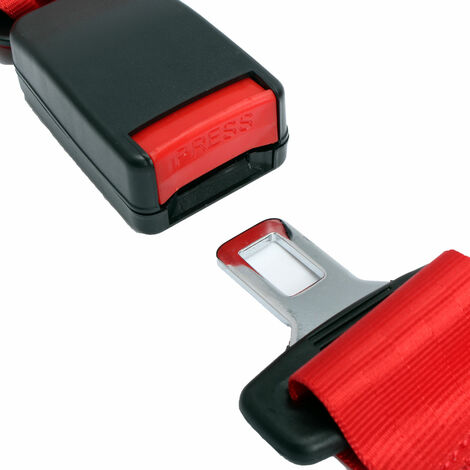 Harnais universel ceinture de sécurité de voiture 4 points rouge