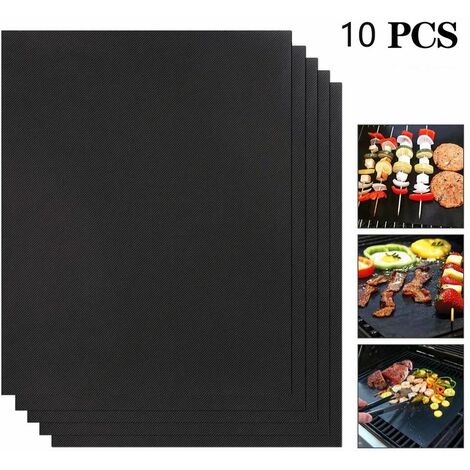 Barbecue mats for grilling, cooking mats for grilling 400 * 500mm 10 pieces