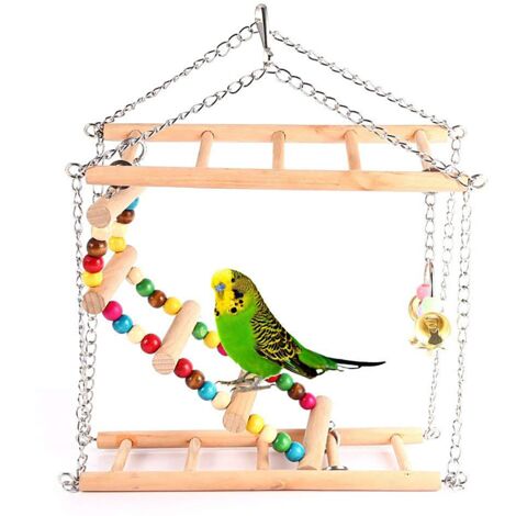 Bird toy parrot toy swing ladder climbing double staircase bird toy