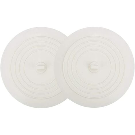 2 bathtub caps, large 6-inch silicone drain plugs (about 15.2 cm), flat suction cups, kitchen white bathroom