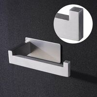 Toilet paper holder, no drilling, self-adhesive hygienic paper holder, stainless steel toilet paper holder, toilet paper holder, paper towel, paper holder, for kitchen and bathroom