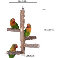 Parrot holder, parrot toy, bite toy, pepper wood, activity support