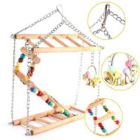 Bird toy parrot toy swing ladder climbing double staircase bird toy