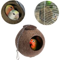 Nest of bird nest parrot nest of straw honeycomb Natural coconut shell cage can keep pets PERROQUET Canari pigeon hamster