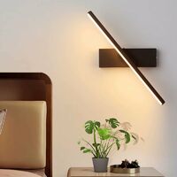 LED Bedside Wall Lamp New Chinese Engineering Hotel Corridor Corridor Stair Living Room Background Wall Lamp (Line Applique Black White Light Hot)