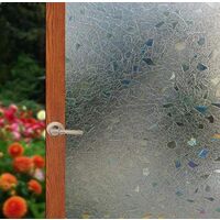 Glass Sticker The width of the 3D refractive glass window sticker can be cut into small rollers