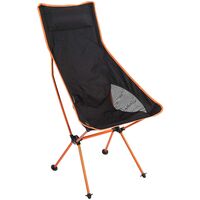 Folding Portable Outdoor Camping Fishing Chair, Picnic Chair, Leisure Chair, Suitable for Beach Hiking, Outdoor Picnic Garden (Orange)