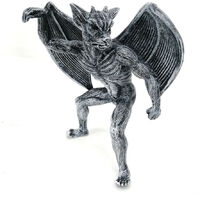 Winged Gargoyle Statue Resin Ghost Hanging Figurines Decoration For Garden Porch Fence Ornaments Gargoyle Statue
