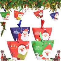 24pcs Christmas Gift Boxes, Christmas Candy Box, Christmas Gift Bag Kraft Kraft Bag Christmas Gift Bags, Gift Bag for Kid Party Presents Decoration