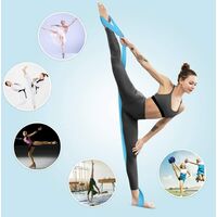 Yoga Stretcher Stretch Band Stretch Band Stretch Band Stretch Band Ballet Stretcher Leg Trainer Flexibility Pilates Adjustable for Dance / Gymnastics / Taekwondo （Blue）