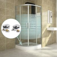 Shower Door Roller, 4 Double Shower Door Rollers Sliding Rollers Door Replacement Wheel for Shower Enclosure (25mm)