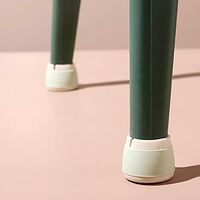 Chair Footstool Tables and Chairs Footstool Leg Covers Silica Gel 4 Pieces Tables and Chairs Sofa Furniture Table Corner Foot Covers Round （light green0