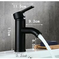 Bathroom Faucet Black Basin Faucet High Quality Faucet Wear Resistant Bathroom Faucet (Short)