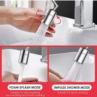 Faucet Aerator - 720 ° Swivel Kitchen Faucet Head, Faucet Tap Nozzle Nozzle Filter Foamer Head for Kitchen and Bathroom