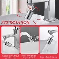 Faucet Aerator - 720 ° Swivel Kitchen Faucet Head, Faucet Tap Nozzle Nozzle Filter Foamer Head for Kitchen and Bathroom