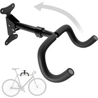 Bike Wall Mount I Bike Rack - Adjustable Angle and Distance from the Wall, Foldable, MTB, Road Bike - Extra Soft Padding