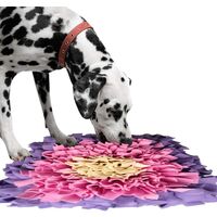 Dog Snuffle Mat Dog Trainer Mat Dog Puzzle Toys IE075 (45x45cm, Pink & Purple)