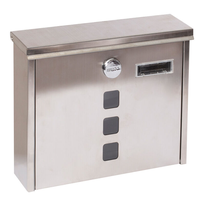 Cassetta Postale Arregui Chance E7001 - Acciaio, Portagiornali, Formato A4, Bianco, Con Serratura - Foto 3