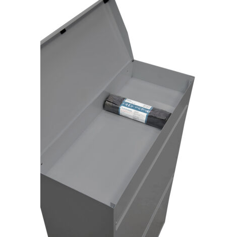 ARREGUI Basic CR206-B Pattumiera Per Raccolta Differenziata, 2 Secchi, Mobile D'acciaio Per Differenziata, 2 X 17 L (34 L), Nero