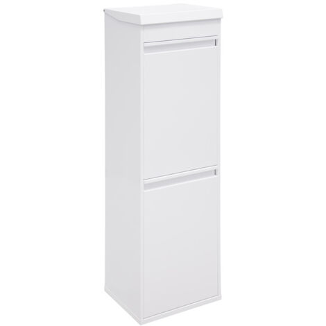 ARREGUI Top CR224-B Pattumiera per raccolta differenziata con ripiano  superiore multiuso, 2 secchi, mobile d'acciaio per differenziata, 2 x 17L -  34L, griogio scuro antracite : : Casa e cucina