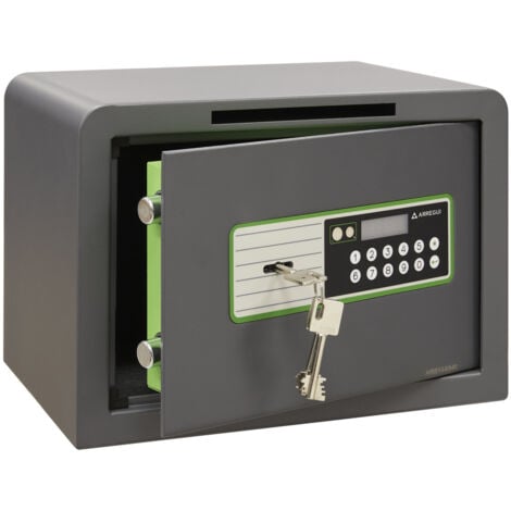 Cassetta di sicurezza con tastiera digitale serratura a chiave, Cassaforte  di sicurezza con ripiano rimovibile
