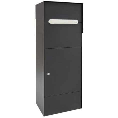 Supporto Verticale In Acciaio Per Cassetta Postale Americana - Altezza 133 Cm - Colore Argento - Foto 3