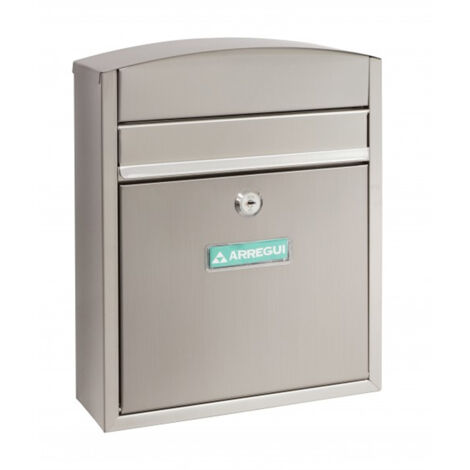Cassetta postale compatta in acciaio inox 24x8x29 arregui